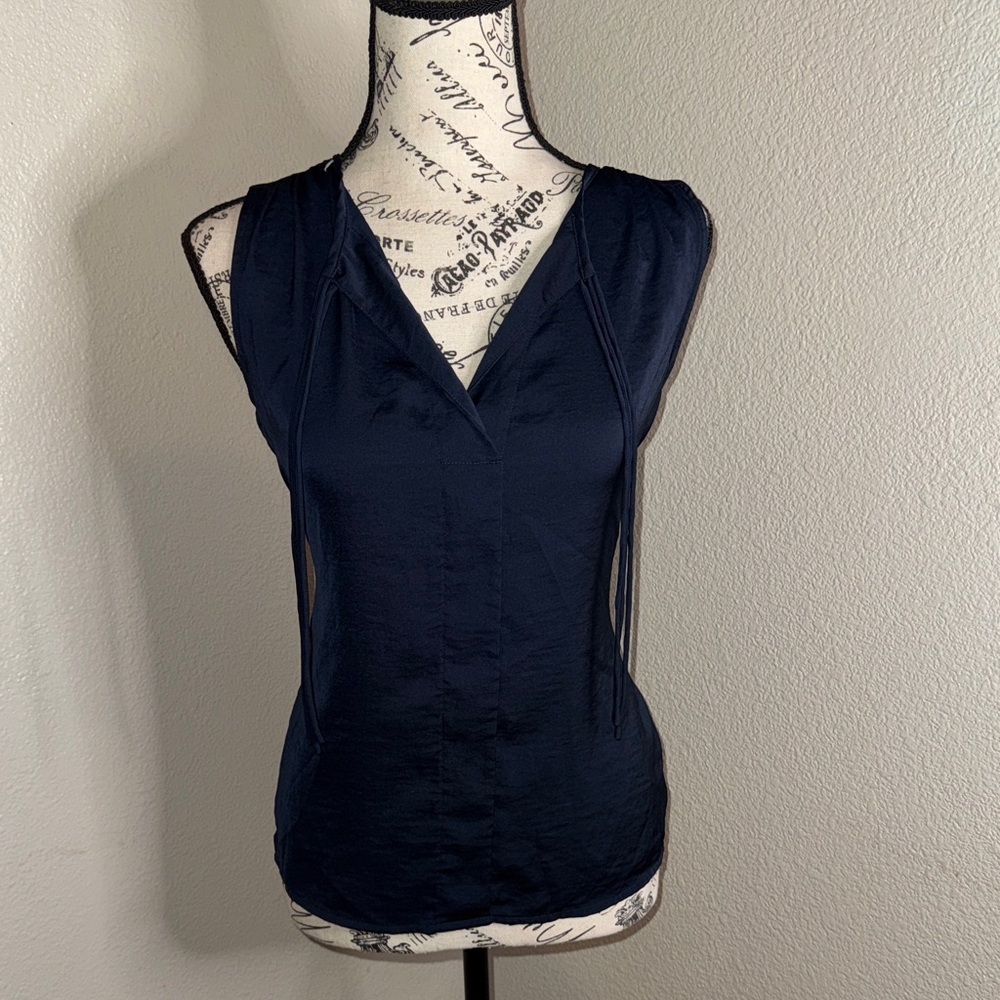 CAbi Dark Blue V-Neck Tank Top